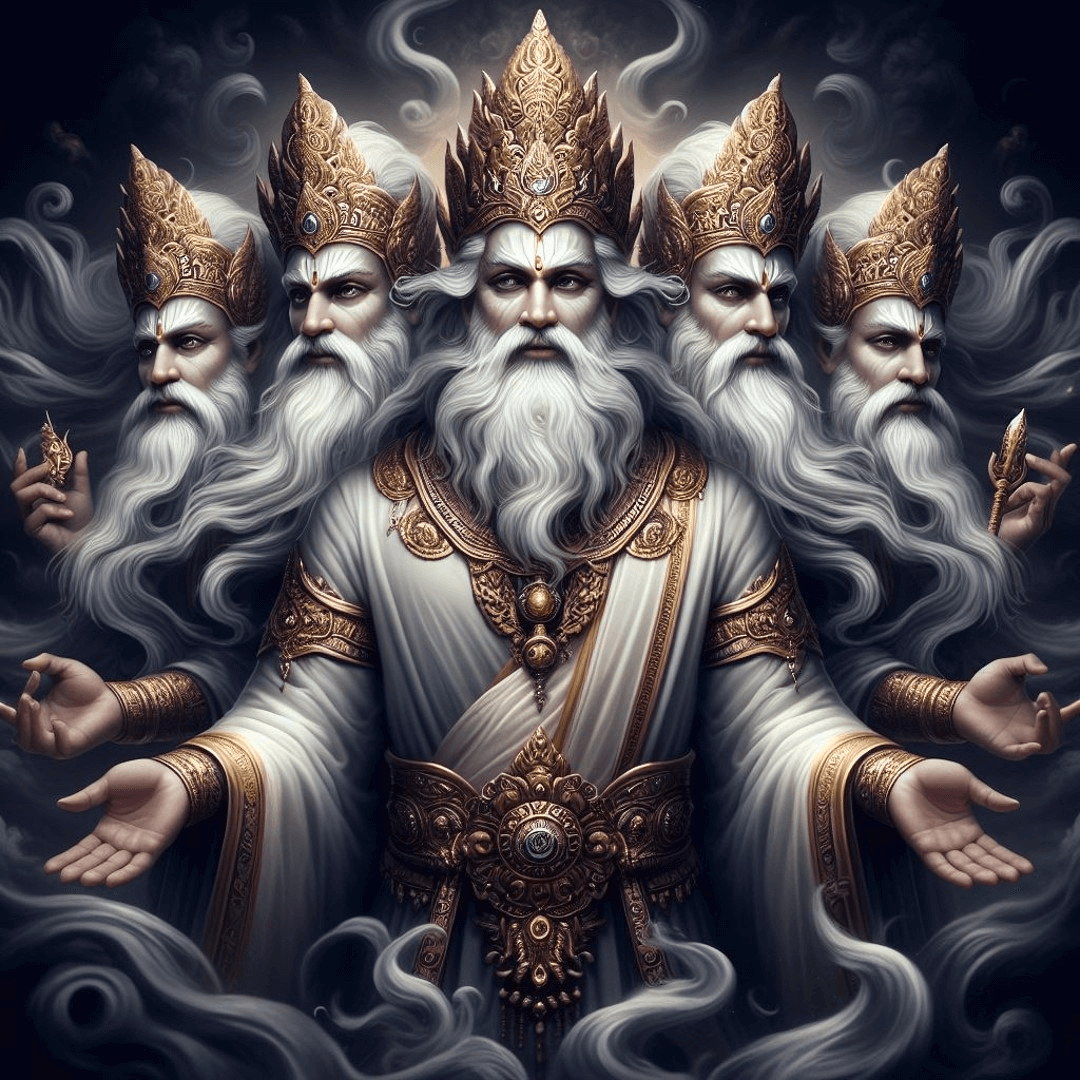 Brahma Calms the Nerves of the Daityas